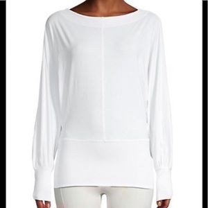 NWT Free People White Long-Sleeve Top